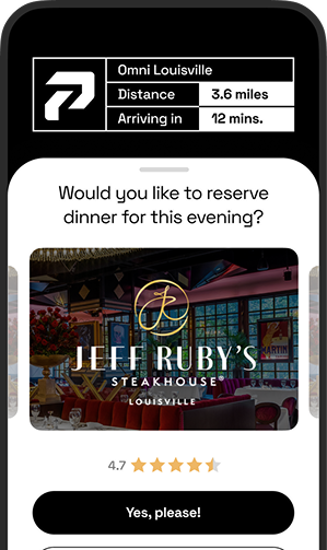 Parle App - Jeff Ruby's Steakhouse
